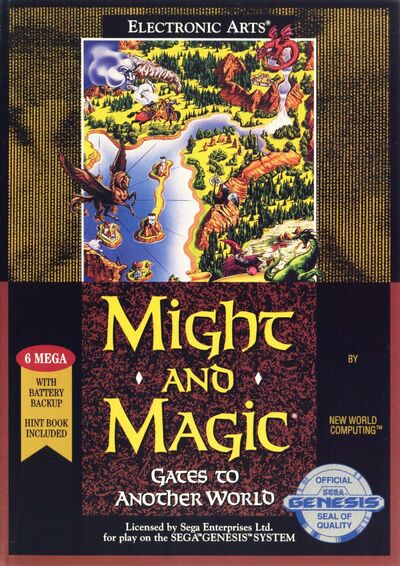 Pochette Might and Magic II : Gates to Another World version Megadrive