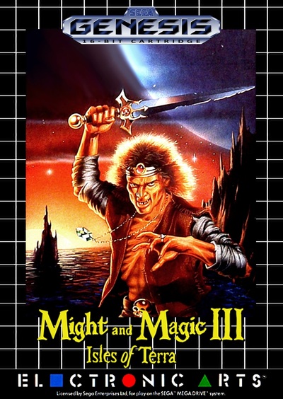 Pochette Might and Magic III : Isles of Terra version Megadrive