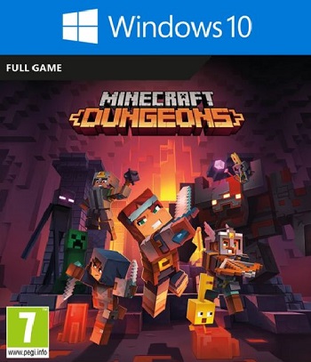 Pochette Minecraft Dungeons version PC Windows