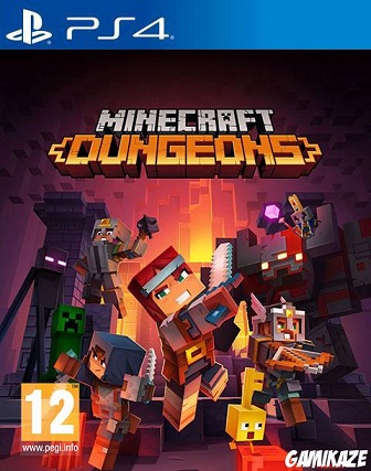 Pochette Minecraft Dungeons version PlayStation 4