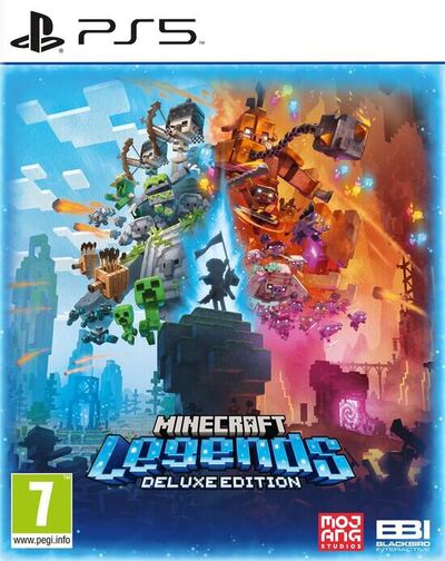 Pochette Minecraft Legends version PlayStation 5