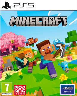 Pochette Minecraft version PlayStation 5