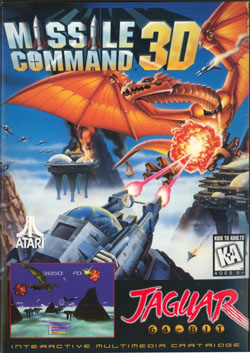 Pochette Missile Command 3D version Jaguar