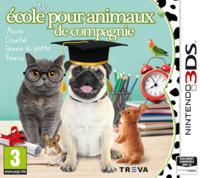 Pochette Mon école pour animaux de compagnie 3D version 3DS