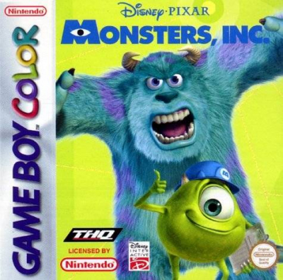 Pochette Monster Inc. version GameBoy/Color