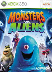 Pochette Monstres contre Aliens version Xbox 360