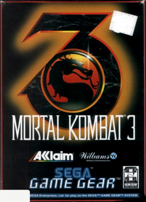 Pochette Mortal Kombat 3 version GameGear