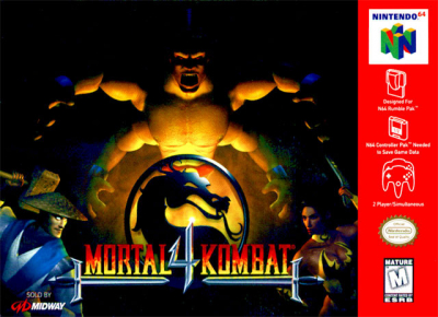 Pochette Mortal Kombat 4 version Nintendo 64