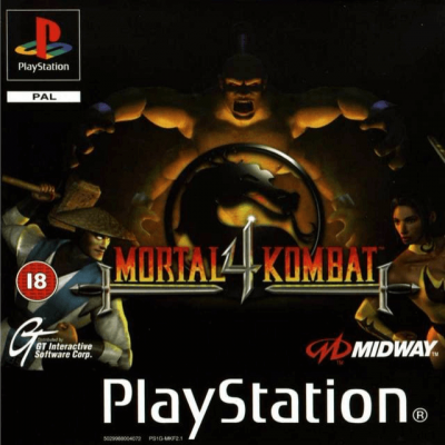 Pochette Mortal Kombat 4 version PlayStation