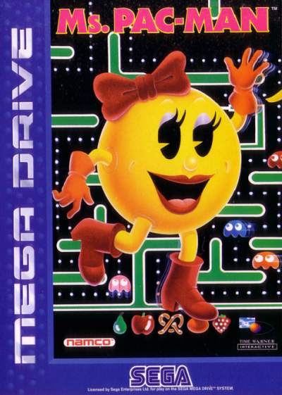 Pochette Ms. Pac-Man version Megadrive