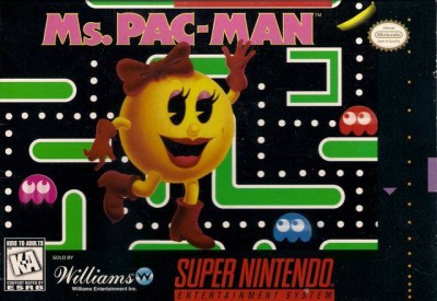 Pochette Ms. Pac-Man version Super Nintendo