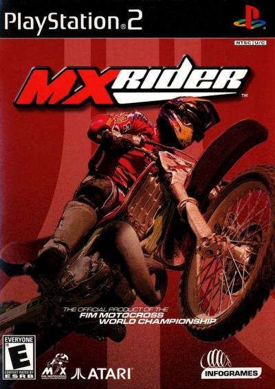 Pochette MX Rider version PlayStation 2