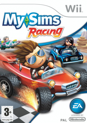 Pochette MySims Racing version Wii