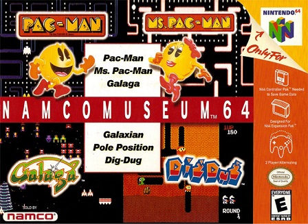 Pochette Namco Museum 64 version Nintendo 64