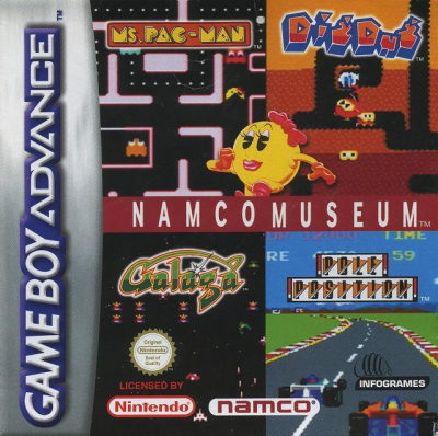 Pochette Namco Museum version GameBoy Advance