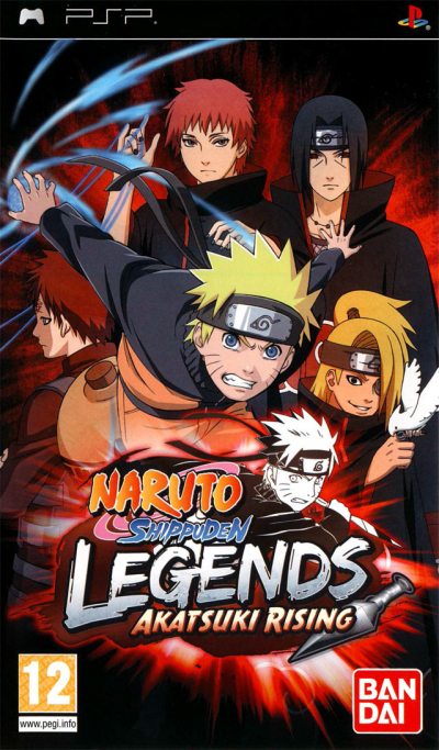 Pochette Naruto Shippuden Legends : Akatsuki Rising version PSP