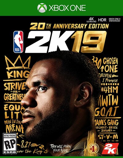 Pochette NBA 2K19 version Xbox One