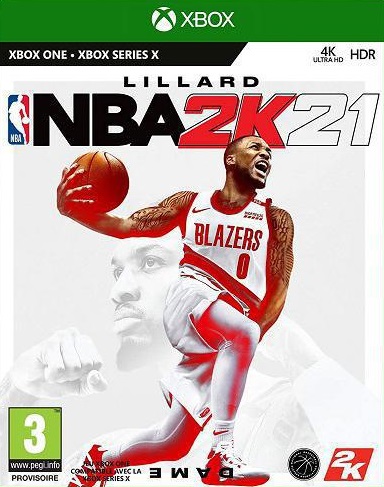 Pochette NBA 2K21 version Xbox Series X/S