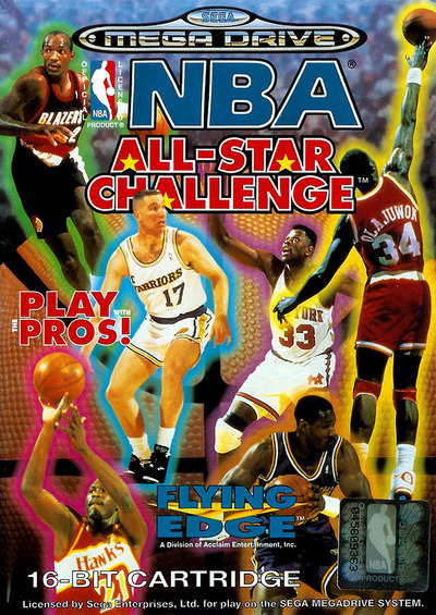 Pochette NBA All-Star Challenge version Megadrive