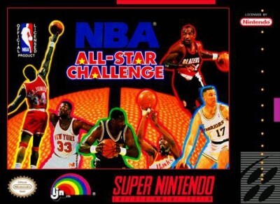 Pochette NBA All-Star Challenge version Super Nintendo