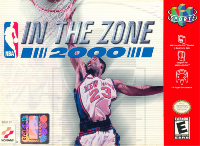 Pochette NBA in the Zone 2000 version Nintendo 64