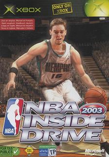 Pochette NBA Inside Drive 2003 version Xbox