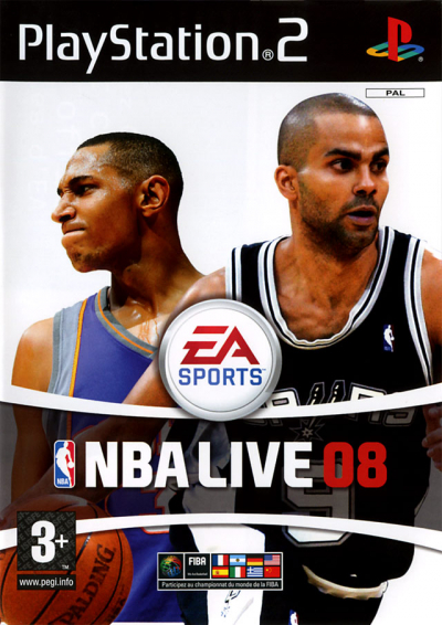 Pochette NBA Live 08 version PlayStation 2
