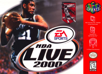 Pochette NBA Live 2000 version Nintendo 64