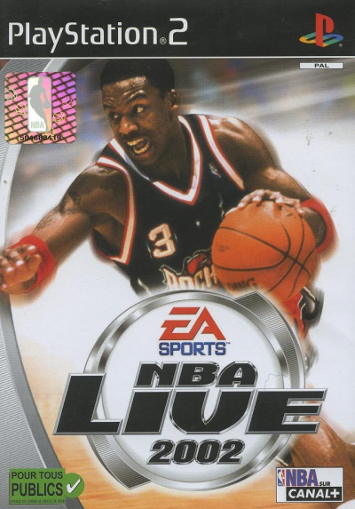 Pochette NBA Live 2002 version PlayStation 2