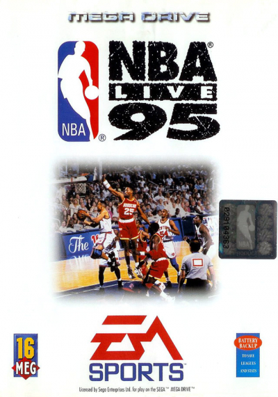 Pochette NBA Live 95 version Megadrive
