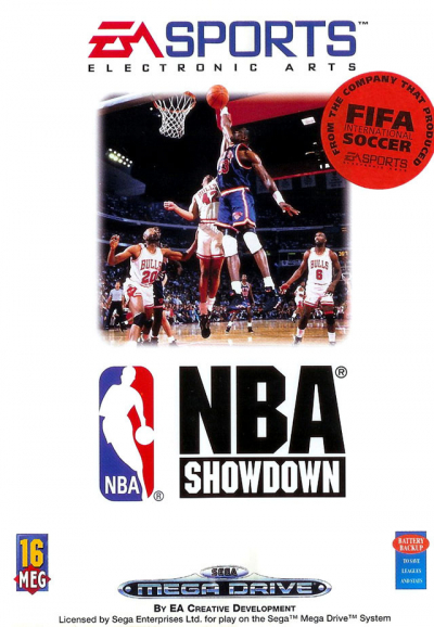 Pochette NBA Showdown 94 version Megadrive