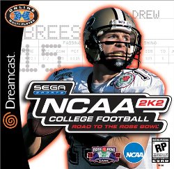 Pochette NCAA College Football 2K2 version Dreamcast