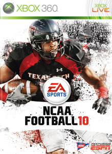 Pochette NCAA Football 10 version Xbox 360