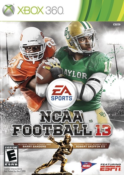 Pochette NCAA Football 13 version Xbox 360