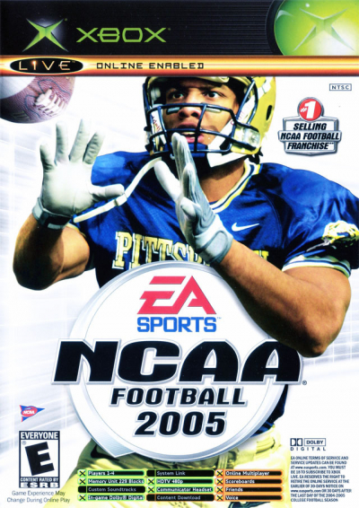 Pochette NCAA Football 2005 version Xbox