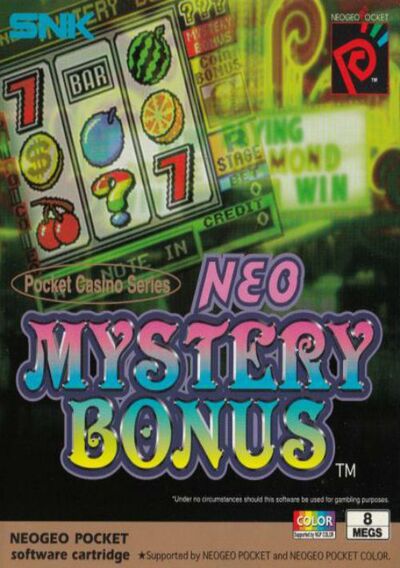 Pochette Neo Mystery Bonus version Neo Geo Pocket Color