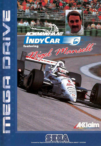 Pochette Newman Haas IndyCar featuring Nigel Mansell version Megadrive