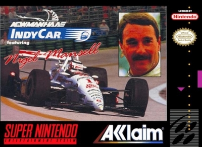 Pochette Newman Haas IndyCar featuring Nigel Mansell version Super Nintendo