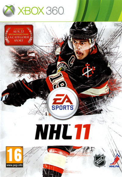 Pochette NHL 11 version Xbox 360