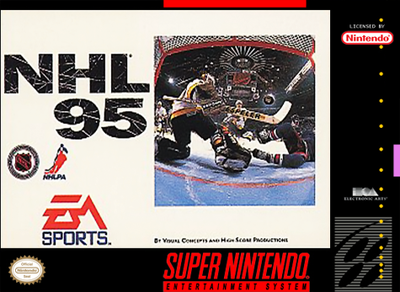 Pochette NHL 95 version Super Nintendo