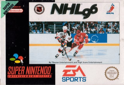 Pochette NHL 96 version Super Nintendo