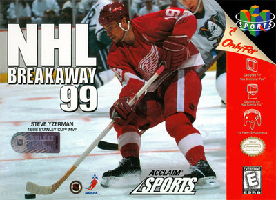 Pochette NHL Breakaway 99 version Nintendo 64