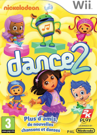 Pochette Nickelodeon Dance 2 version Wii