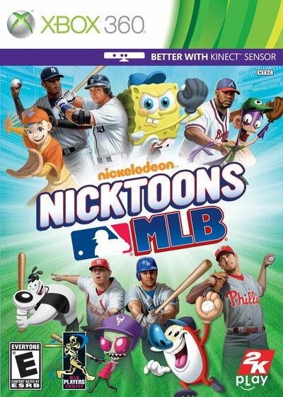 Pochette Nicktoons MLB version Xbox 360