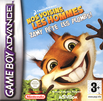 Pochette Nos voisins, les Hommes : Zamy pète les plombs! version GameBoy Advance