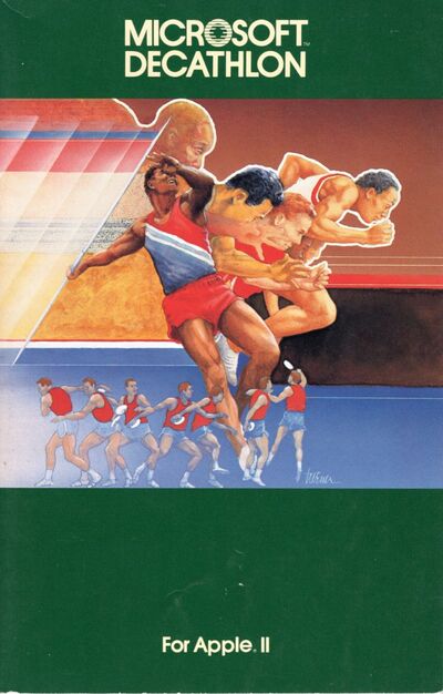 Pochette Olympic Decathlon version Apple II