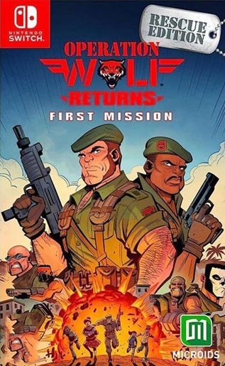 Pochette Operation Wolf Returns : First Mission version Switch