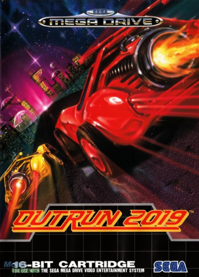 Pochette OutRun 2019 version Megadrive