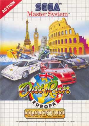 Pochette OutRun Europa version Master System
