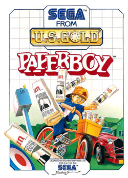 Pochette Paperboy version Master System